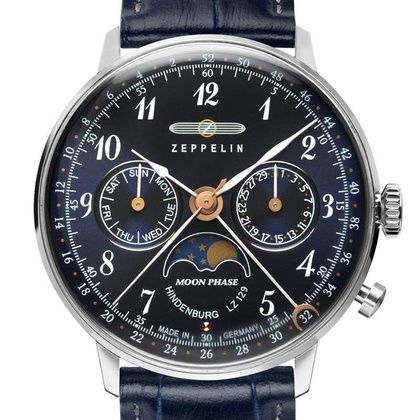 Zegarek Zeppelin LZ129 Hindenburg 7037-3 Quarz Granatowy