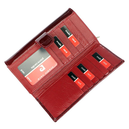 Portfel damski PIERRE CARDIN 02 LEAF 122 Niebieski lakier