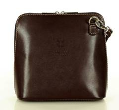 Listonoszka damska skórzana ciemny brąz caffe FOGGIA - min. zamówienie 20 / 50 / 100 szt.