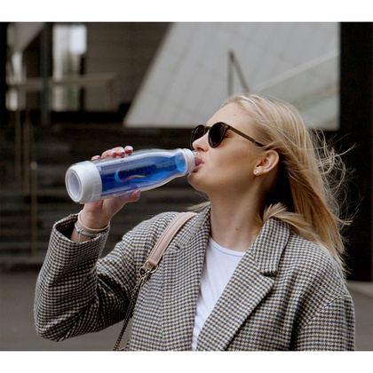 Butelka szklana z osłoną Smart 520 ml Niebieska