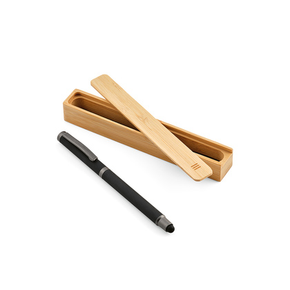 Dlugopis Woolf z recyklingowanej stali nierdzewnej z czarnym tuszem