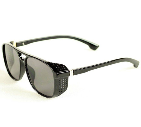 Stylowe okulary przeciwsłoneczne MAZZINI AVIATOR LOOK czarny - min. zamówienie 20 / 50 / 100 szt.