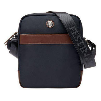 Torba reporterska Button Navy &amp; Brown