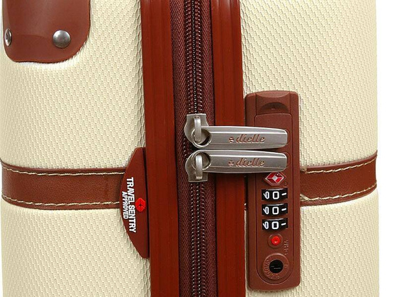 Mała kabinowa walizka DIELLE 160 Beżowa