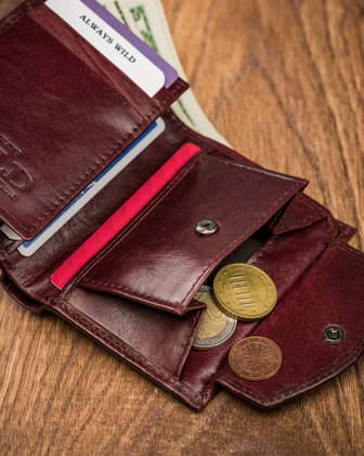 Portfel męski skórzany always wild® skóra na karty