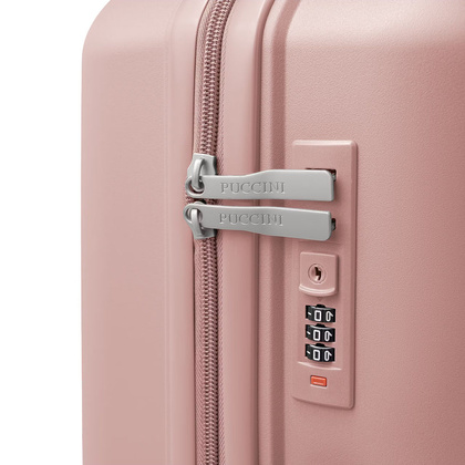 Średnia walizka PUCCINI YOKO PP029B 3C Różowa