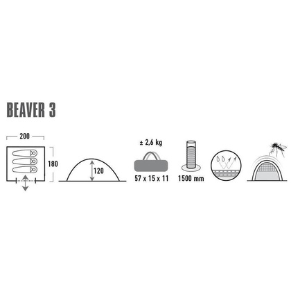 Namiot High Peak Beaver 3 10322 Multikolor