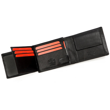 Portfel męski skórzany PIERRE CARDIN YS603 324 Czarny