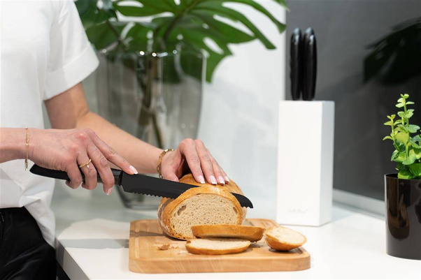 Zestaw noży w białym bloku 5 szt. Caro 27978