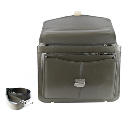 523 Teczka damska 2-komorowa-szary KEMER