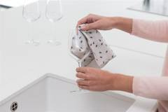 Ściereczki z mikrofibry 2 szt. jasnoszare 117688