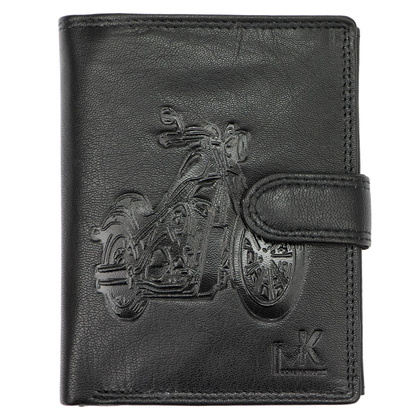 Portfel męski skórzany TCC 5601B-4 RFID Czarny