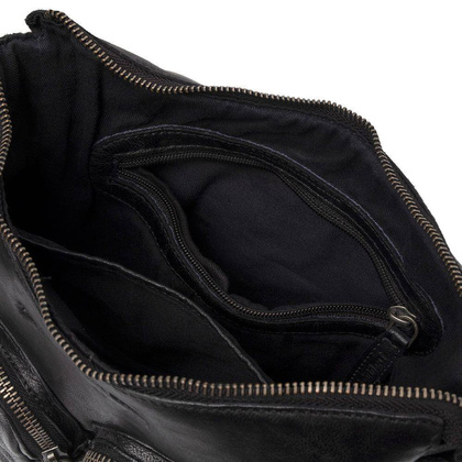 Torebka damska skórzana na ramię Czarna - min. zamówienie 20 / 50 / 100 szt.