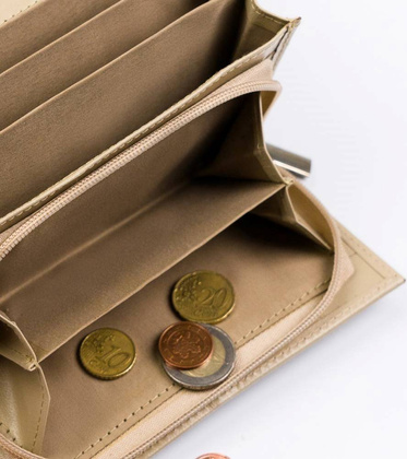 Duży, skórzany portfel damski z systemem RFID — Rovicky