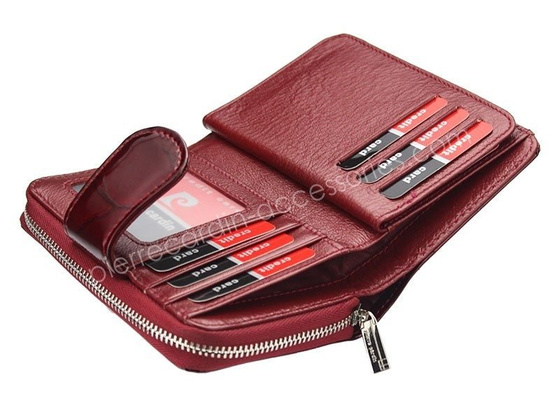 Portfel damski skórzany PIERRE CARDIN 05 LINE 115 Czerwony