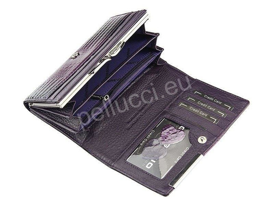 Portfel damski skórzany PELLUCCI GF101 Niebieski