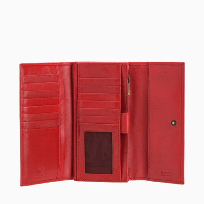 Portfel damski skórzany PUCCINI MURANO MU1680125 3E Czerwony