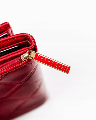 Portfel damski ze skory naturalnej z systemem RFID