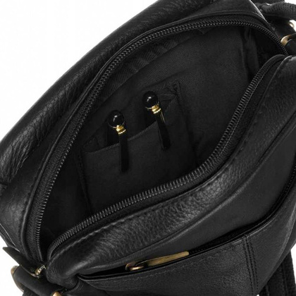 Męska, skórzana listonoszka na ramię