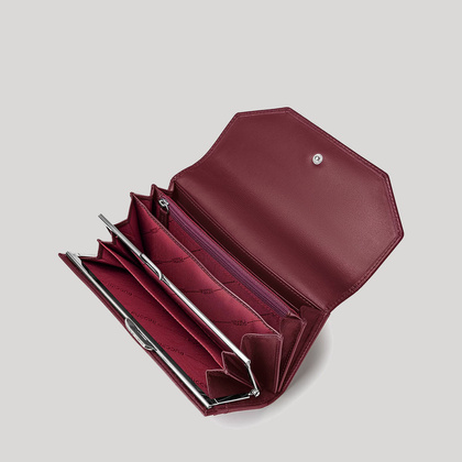 Portfel damski skórzany PUCCINI VULCANO VC92519 3B Bordowy