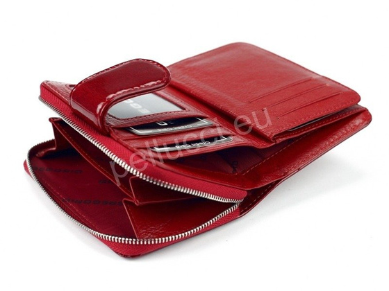 Portfel damski skórzany PELLUCCI PT-115 Czerwony