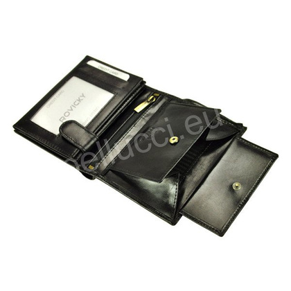 Portfel męski skórzany PELLUCCI N4-RVT RFID Czarny
