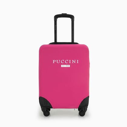 Elastyczny pokrowiec na małą walizkę PUCCINI PBC 3A Różowy