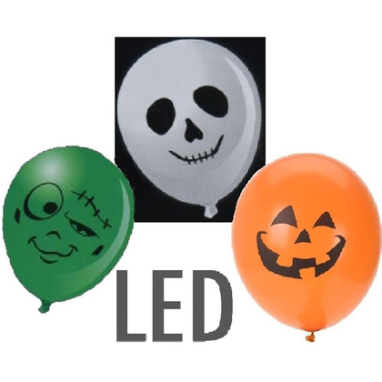 BALON DEKORACYJNY HALLOWEEN LED 3SZT