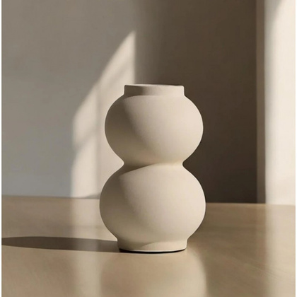 Ceramiczny wazon w pudełku, styl minimalistyczny 20,5×13,5cm - WAZ05