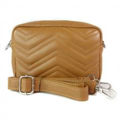 Włoska listonoszka, nerka, przewieszka  Vera Pelle Camel VP1146C