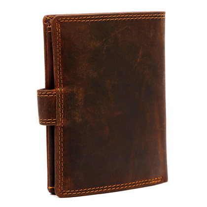 Portfel męski skórzany PELLUCCI UGLE N4L brązowy