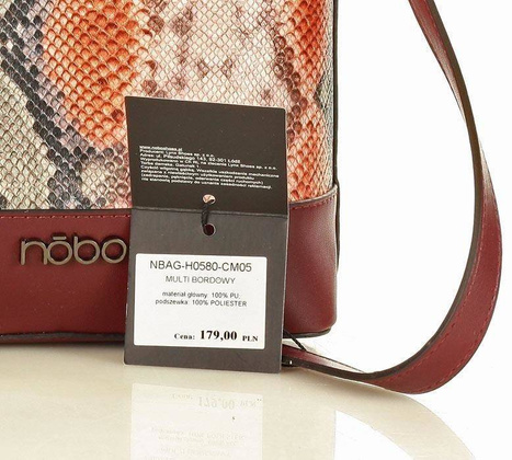 NOBO Wężowa torebka listonoszka multibordowy - min. zamówienie 20 / 50 / 100 szt.
