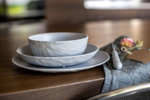 Talerz Club M organic grey 4006670