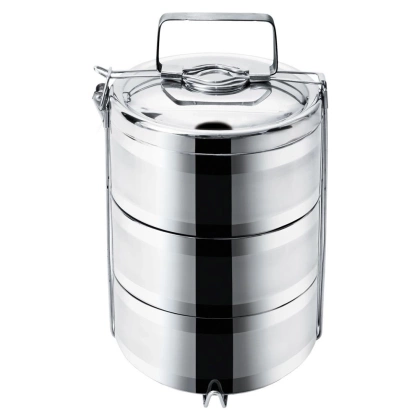Menażka obiadowa 3-poziomowa termos stalowy 3x1,1 l