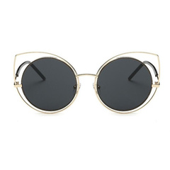 OKULARY LUSTRZANE KOCIE OCZY - CZARNE OK86WZ2