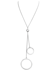 MINET Regulowany naszyjnik srebrny OBRĄCZKI Ag 925/1000 10,50g