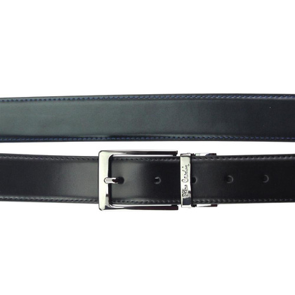 Pasek męski PIERRE CARDIN FWJX5 DOUBLE BLACK-BLUE
