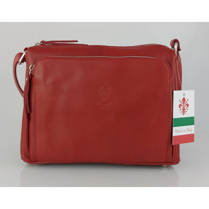 Listonoszka,przewieszka A5 trzy komory pojemna czerwona VP3X1R