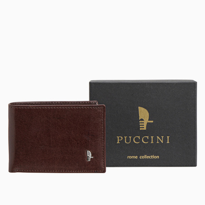Portfel męski skórzany PUCCINI ROME CR2308 2 Brązowy
