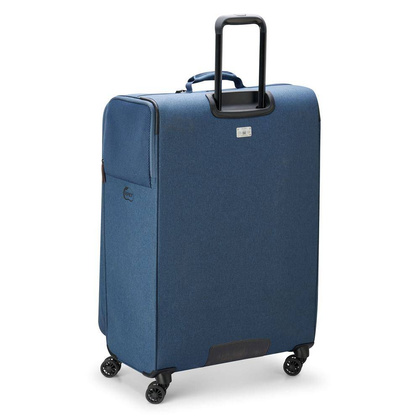 Delsey Maubert 2.0 duża miękka niebieska walizka na kółkach 79 cm