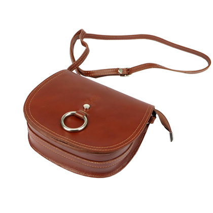 Torebka damska skórzana KEMER 38 carmel