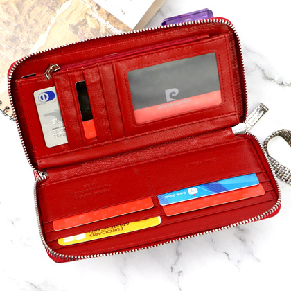 Pierre Cardin Duży damski portfel skórzany