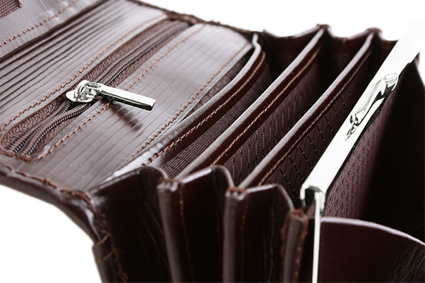 Portfel damski ze skóry duży KEMER VOOC PPD3 Czarny