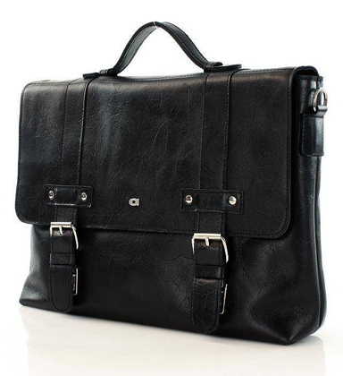 Teczka skórzana czarna JAZZY PARTY 16 - CORLEONE - min. zamówienie 20 / 50 / 100 szt.