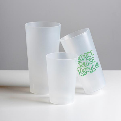 Kubek PP wielokrotnego użytku o pojemności 400ml / PPCup40