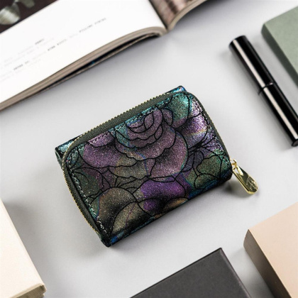 Skórzany, mały portfel damski z systemem RFID