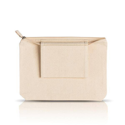 Kosmetyczka płócienna z wewnętrzną kieszenią, 100% bawełna 310g / Unipouch
