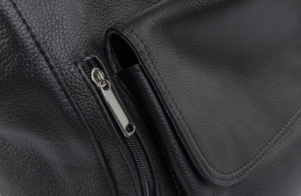 Torebka skórzana na ramię KEMER VOOC EP20 Czarna