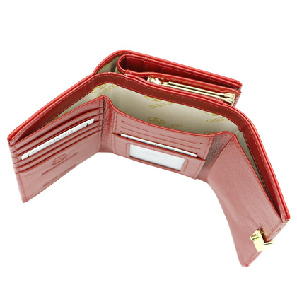 Portfel damski skórzany PELLUCCI AL-108 Czerwony