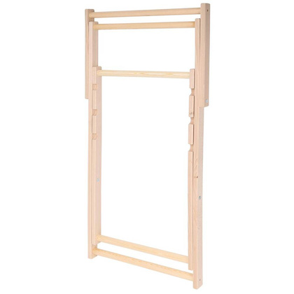 LEŻAK SKŁADANY DREWNIANY SZARY ROYOKAMP